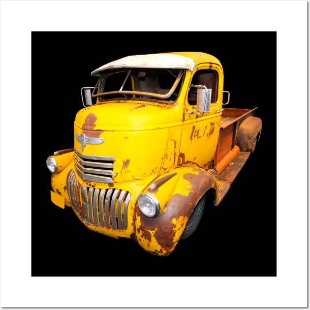 Chevrolet COE Cab Over Engine Truck from 1941 Wall Art by Kraaibeek